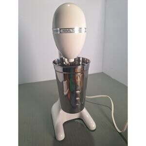 Hamilton Beach Drink Mixer Model 727W Retro Milkshake Machine w/ Stainless Cup